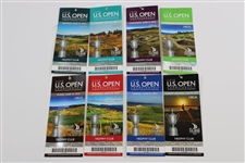 Full Set of 2015 US Open at Chambers Bay Ticket Set - 8 Tickets - Jordan Spieth