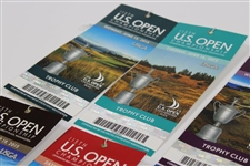Full Set of 2015 US Open at Chambers Bay Ticket Set - 8 Tickets - Jordan Spieth