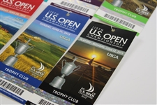 Full Set of 2015 US Open at Chambers Bay Ticket Set - 8 Tickets - Jordan Spieth