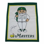 Jack Nicklaus Signed Undated Masters Caddy Logo Garden Flag JSA #QQ72487