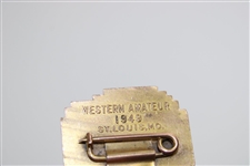 1949 WGA Western Golf Championship Contestant Badge - Frank Stranahan Winner