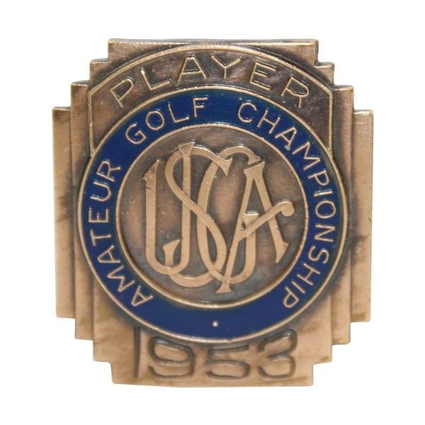 1953 USGA US Amateur at Oklahoma City Contestant Badge