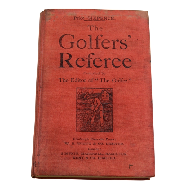 1897 The Golfers Referee 1st Edition Book by W. Dalrymple