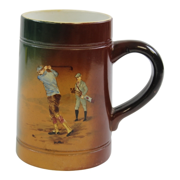 Circa 1900 Budde & Westerman Hand Painted Stein