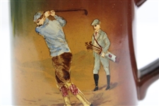 Circa 1900 Budde & Westerman Hand Painted Stein