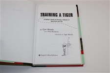 Tiger Woods' Dad Earl Woods Signed 'Training A Tiger' Golf Book JSA ALOA