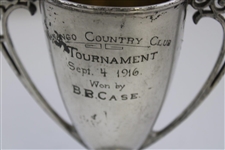 1916 Wanango Country Club Tournament Trophy Won by B.B. Case