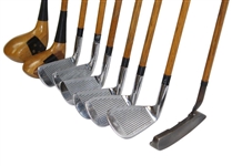 Callaway Ltd Ed #339 Hickory Club Set Driver, 3 1/2,1,2,4,6,8,Pw, Putter