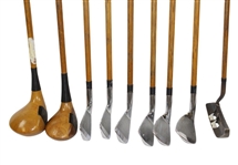 Callaway Ltd Ed #339 Hickory Club Set Driver, 3 1/2,1,2,4,6,8,Pw, Putter