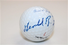 President Gerald R. Ford Signed Personal Titleist Logo Golf Ball JSA #BB85789