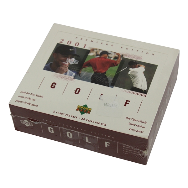 2001 Upper Deck Premiere Edition Golf Cards in Unopened Sealed Retail Box - Red