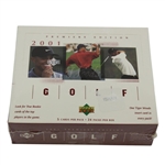 2001 Upper Deck Premiere Edition Golf Cards in Unopened Sealed Retail Box - Red
