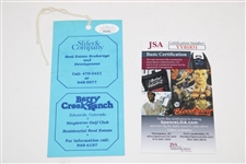 President Gerald 'Jerry' Ford Signed 1981 Jerry Ford Inv. Monday Ticket JSA ALOA