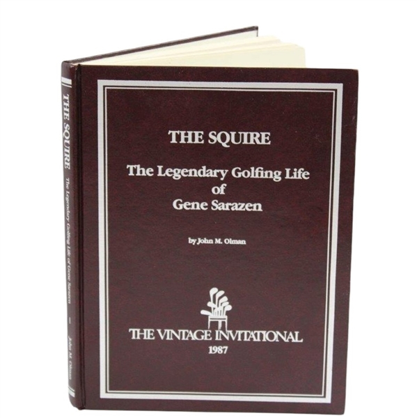 Gene Sarazen Signed 1987 The Squire’ Ltd. Ed. Book JSA ALOA