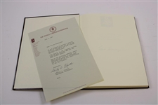 Gene Sarazen Signed 1987 'The Squire’ Ltd. Ed. Book JSA ALOA