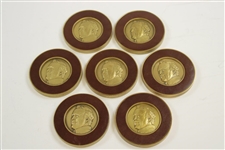 Arnold Palmer Major Championship Commemorative Bronze Medallions (7) in Box