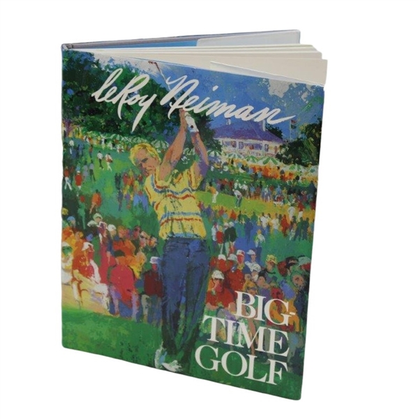 Leroy Neiman Signed 1992 Big Time Golf Book JSA ALOA