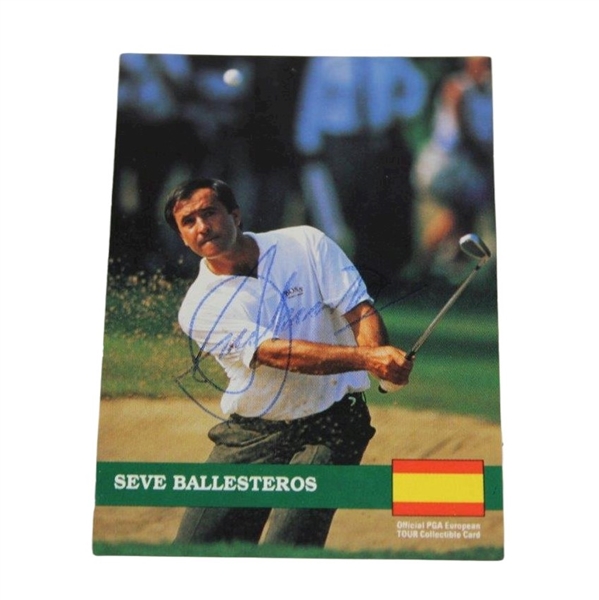 Seve Ballesteros 1992 Signed PGA European Tour Collectibles Golf Card JSA ALOA
