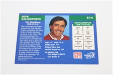 Seve Ballesteros 1992 Signed PGA European Tour Collectibles Golf Card JSA ALOA