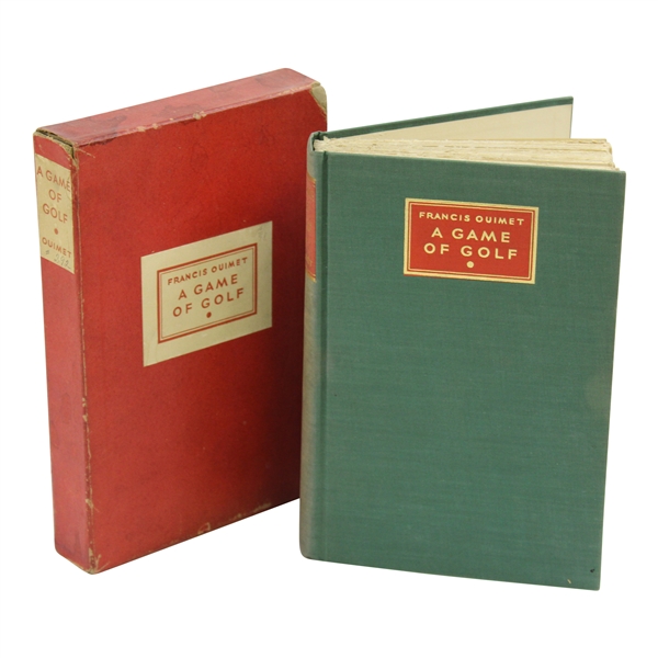 Francis Ouimet Signed Ltd Ed 292/500 A Game of Golf Book with Slipcase JSA ALOA