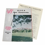 1948 US Open at Riviera CC Official Program with Pairing Sheet - Hogan 1st US Open Win 
