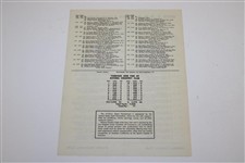 1948 US Open at Riviera CC Official Program with Pairing Sheet - Hogan 1st US Open Win 