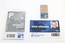 Gary Player's 2015 European Tour Member Packet In Box with Card, Clip & Pass