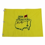 Gary Player Signed 2016 Masters Embroidered Flag JSA ALOA