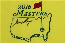Gary Player Signed 2016 Masters Embroidered Flag JSA ALOA