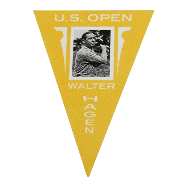 Walter Hagen U.S. Open Pennant Golf Card