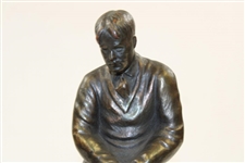 Vintage Bobby Jones Putting on Plinth Bronze Statue