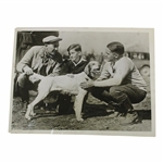 1927 Bobby Jones & Ty Cobb at Georgia Bird Dog Field Trials Press Photograph 