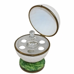 Classic The 19th Hole Mesh Golf Ball Themed Decanter & Glasses Holder