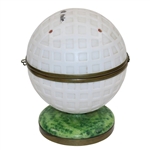 Classic The 19th Hole Mesh Golf Ball Themed Decanter & Glasses Holder
