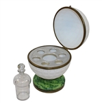 Classic The 19th Hole Mesh Golf Ball Themed Decanter & Glasses Holder