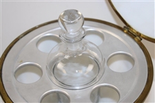 Classic The 19th Hole Mesh Golf Ball Themed Decanter & Glasses Holder
