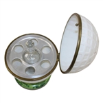 Classic The 19th Hole Mesh Golf Ball Themed Decanter & Glasses Holder
