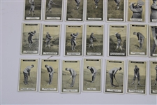 Full Set of Fifty (50) 1925 Imperial Tobacco 'How to Play Golf' Golf Cards