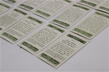 Full Set of Fifty (50) 1925 Imperial Tobacco 'How to Play Golf' Golf Cards