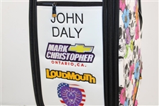 John Daly Signed Personal John Daly LoudMouth Skulls Themed Golf Bag JSA ALOA