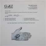 John Daly Signed Match-Used Titleist Left-Handed White Golf Glove JSA ALOA