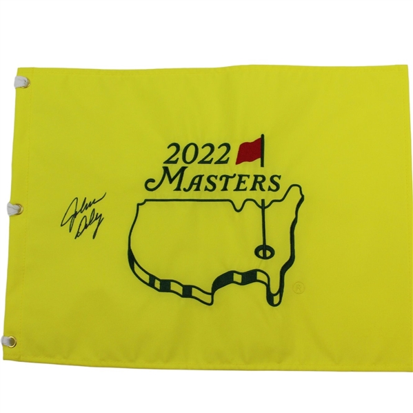 John Daly Signed 2022 Masters Embroidered Flag JSA ALOA