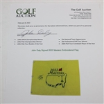 John Daly Signed 2022 Masters Embroidered Flag JSA ALOA