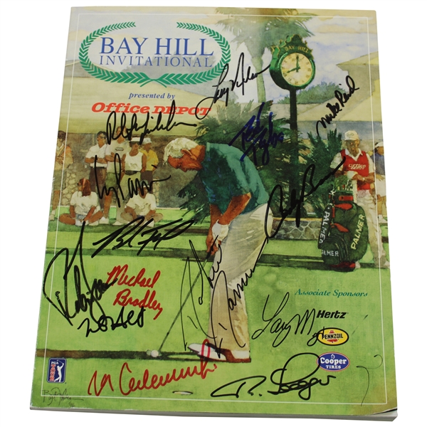 Phil Mickelson, Bernhard Langer, and 12 Others Signed 1997 Bay Hill Invitational Program - Phil Winner JSA ALOA