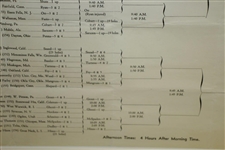 1941 PGA Championship Quarter Finals Pairing Sheet - Vic Ghezzi Defeats Byron Nelson in Finals