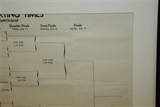1941 PGA Championship Quarter Finals Pairing Sheet - Vic Ghezzi Defeats Byron Nelson in Finals