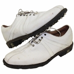 Greg Normans Personal Worn FootJoy ICON White Golf Shoes