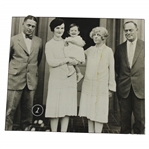Bobby Jones, Mary, Daughter & Bobbys Parents 1926 Family Wire Photograph 
