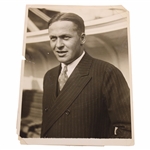 Bobby Jones Walker Cup Captain 1930 Original AP Wire Photograph 