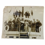 Bobby Jones Return from Open New York Harbor The Macom 1930 AP Wire Photograph 
